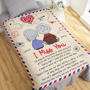 Personalized Love Mail Blanket Unique Valentine's Day Gifts for Couples