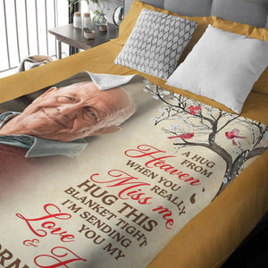 Forever in Your Arms - Personalized Memorial Blanket With Photo