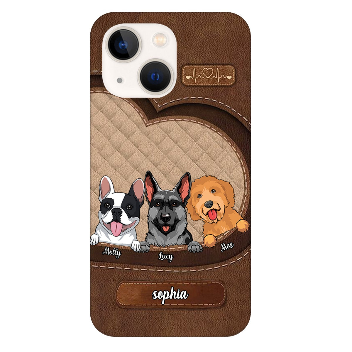 Personalized Dog Mom Puppy Pet Dogs Lover Texture Phone case
