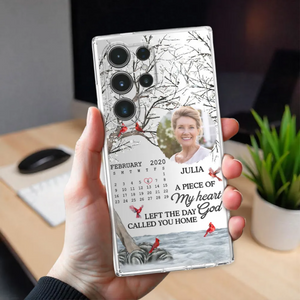 Forever In My Heart - Personalized Cardinal Memorial Phone Case