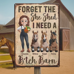 Custom Home Decor Metal Sign - Personalized Birthday Gifts For Men And Women, Horse Lovers