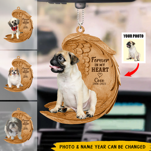 Personalized Forever In My Heart Memorial Pet Ornament
