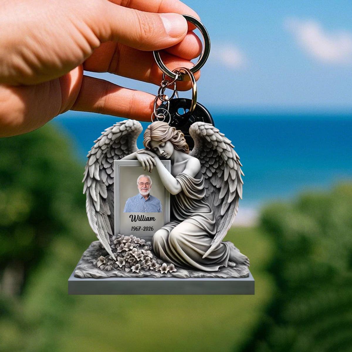 Memorial I Am Always With You - Personalized Acrylic Keychain, Memorial Gift For Loss Of Loved One