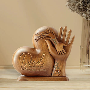 Dad You Are The Piece That Holds Us Together - Personalized Father Heart Shaped Acrylic Plaque