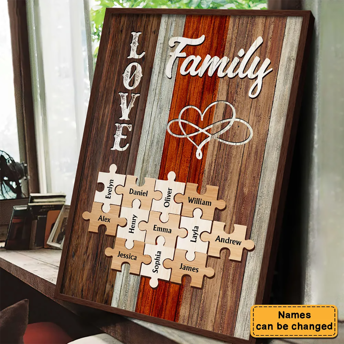 Personalized Family Puzzle Poster
