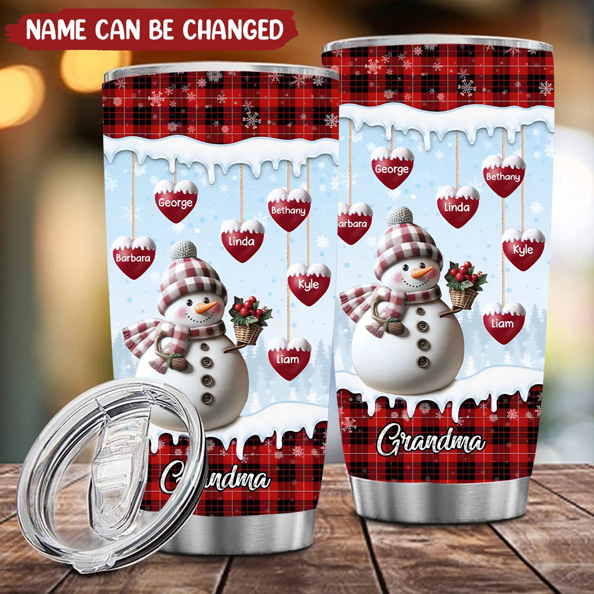 My Home For All Seasons - Personalized Custom Tumbler Family Christmas Gift