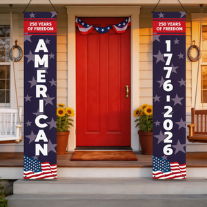 250 Years Of Freedom USA 250Th Birthday - Personalized Porch Banners