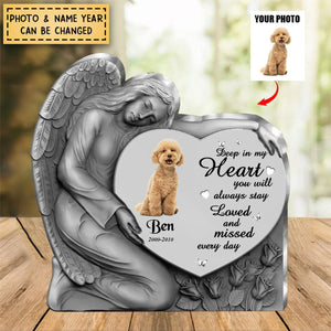 Personalized Angel Heart Memorial Acrylic Plaque