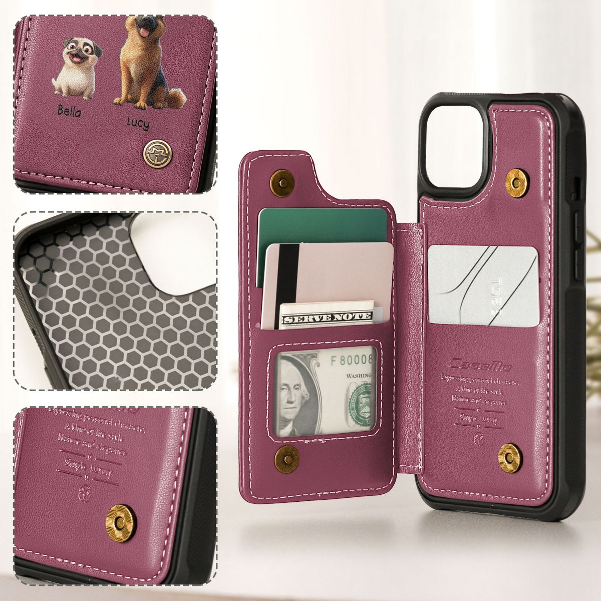Dog Person - Personalized Leather Flip Wallet Phone Case