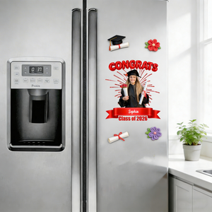 Custom Photo Class Of 2026 Graduation Personalized Decal Sticker