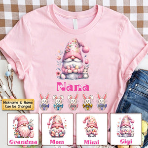 Personalized Little Bunnies Easter Day Pure Cotton T-Shirt