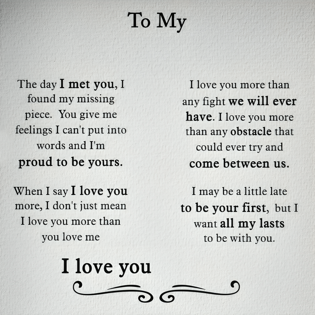 The Day I Met You I Found My Missing Piece - Personalized Cross Necklace With Card