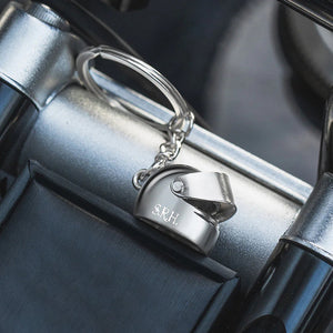 Engraved Name Personalized Motorcycle Helmet Keychain