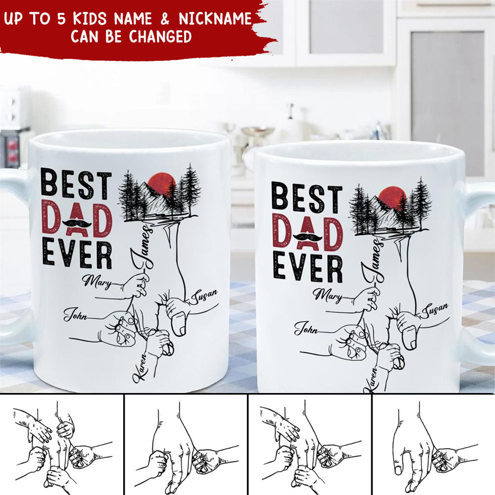 Best Dad Ever Personalized Mug - Gift for Daddy