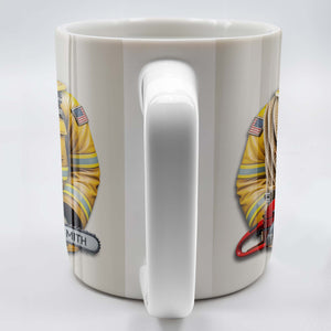 Personalized Firefighter Gear and Helmet Design, Personalized Custom Coffee Mug