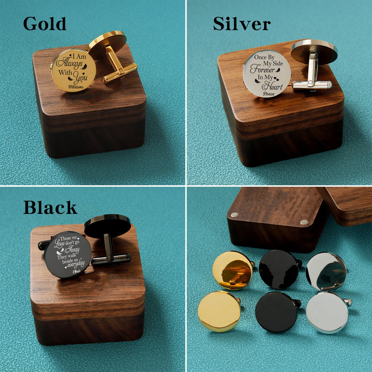 Personalized Memorial cufflinks-Remembrance Gift