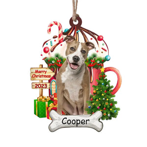 Pet Christmas Personalized Acrylic Ornament, Gift For Pet Lovers