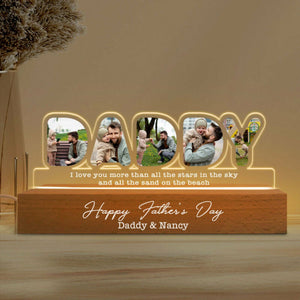 Personalized Led Letter Light Custom Photo Fun Father's Day Gift