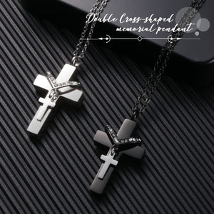 Eternal Embrace Memorial Black Urn Necklace