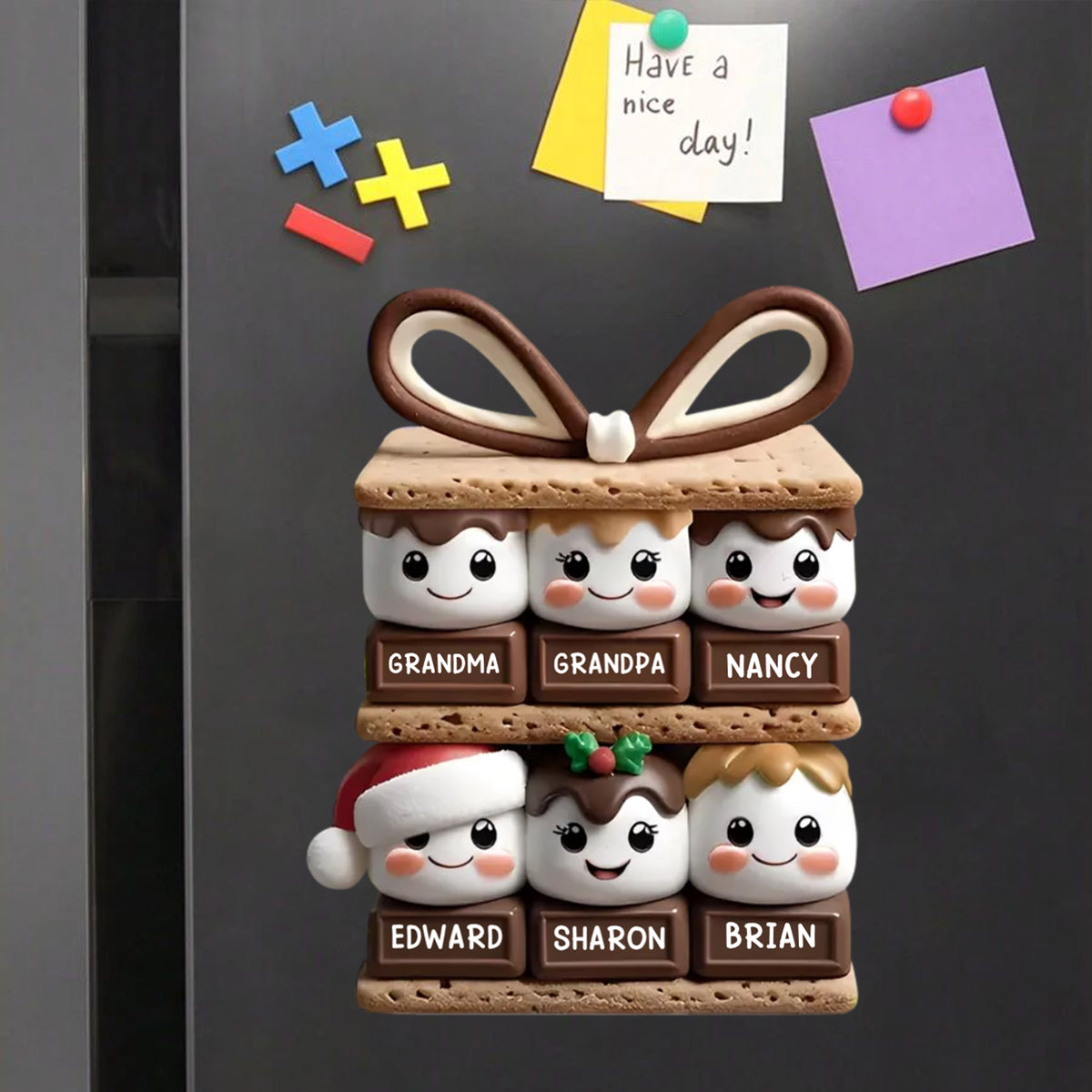 Happy Smores - Personalized Custom Decal - Gifts For Family, Friends, Coworkers