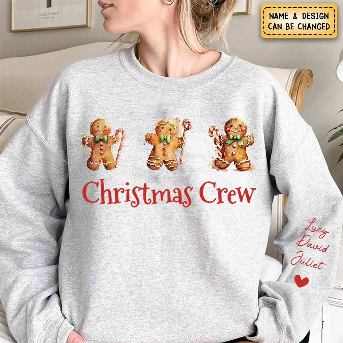 Grandma's Christmas Crew Personalized Sweatshirt