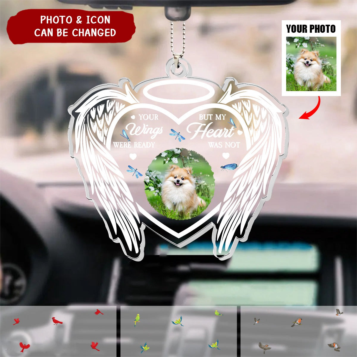 Personalized Memorial Acrylic Photo Ornament
