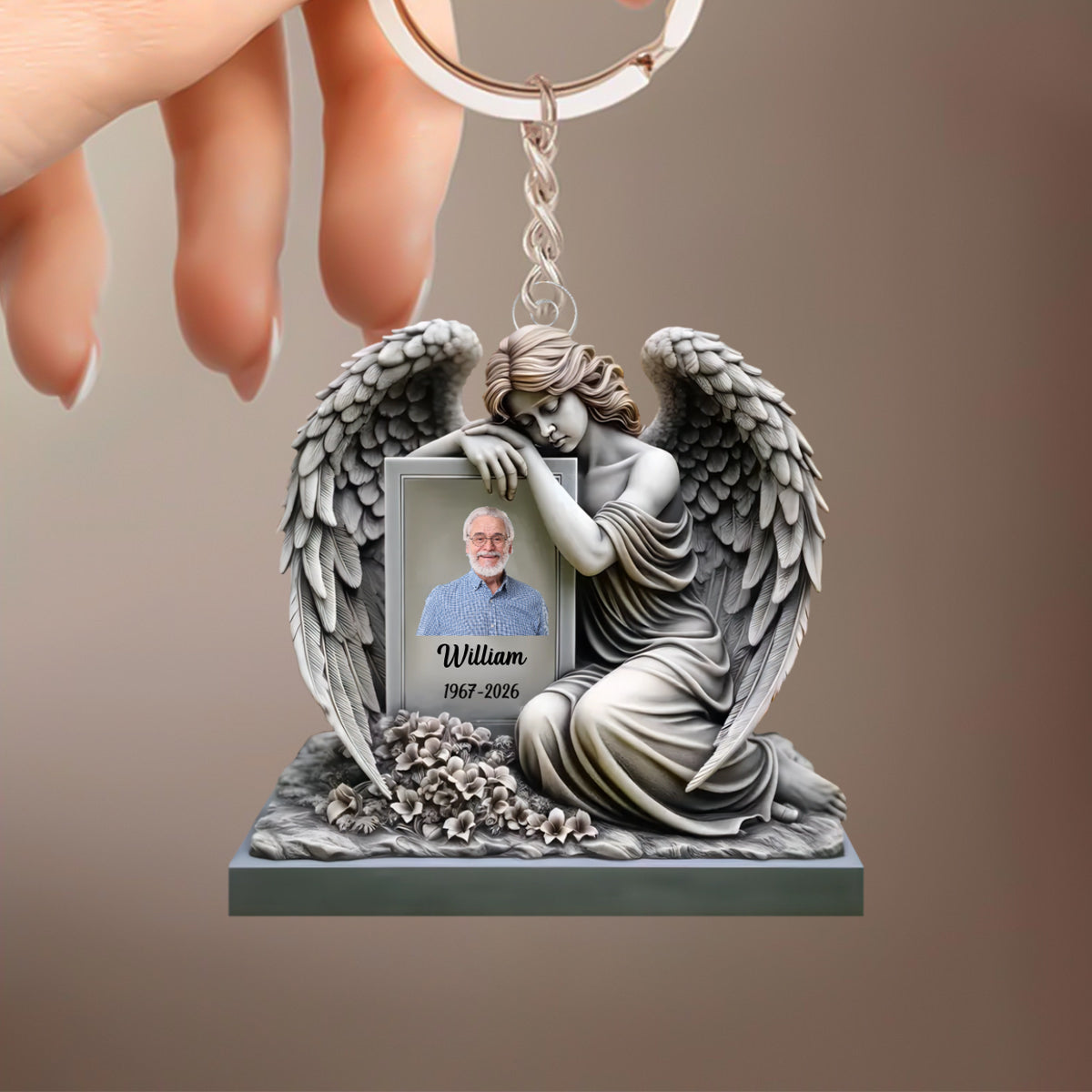 Memorial I Am Always With You - Personalized Acrylic Keychain, Memorial Gift For Loss Of Loved One
