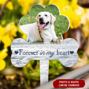 Personalized Memorial Pet Photo Garden Stake