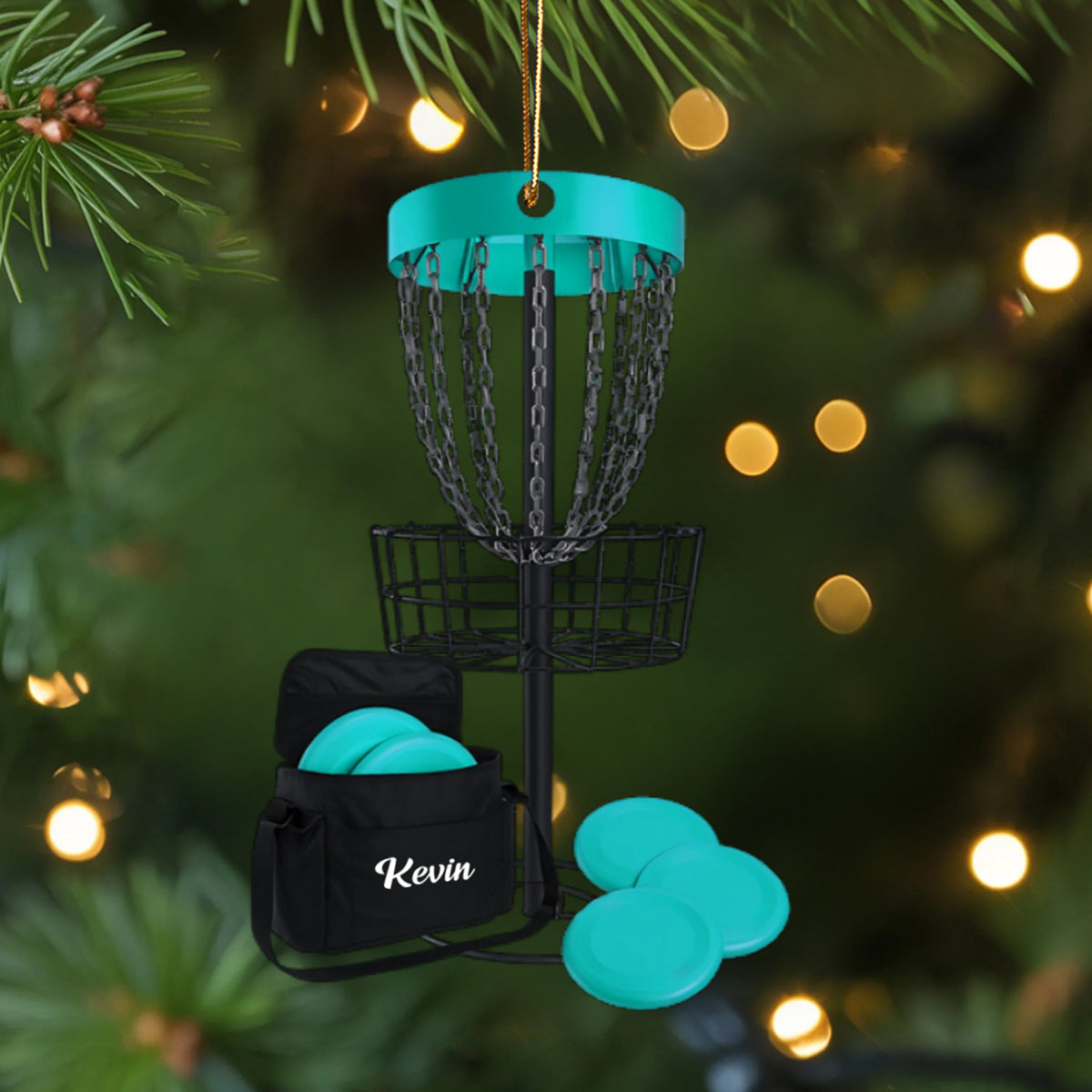 Disc Golf Home Decor, Christmas Ornament, Personalized Ornament