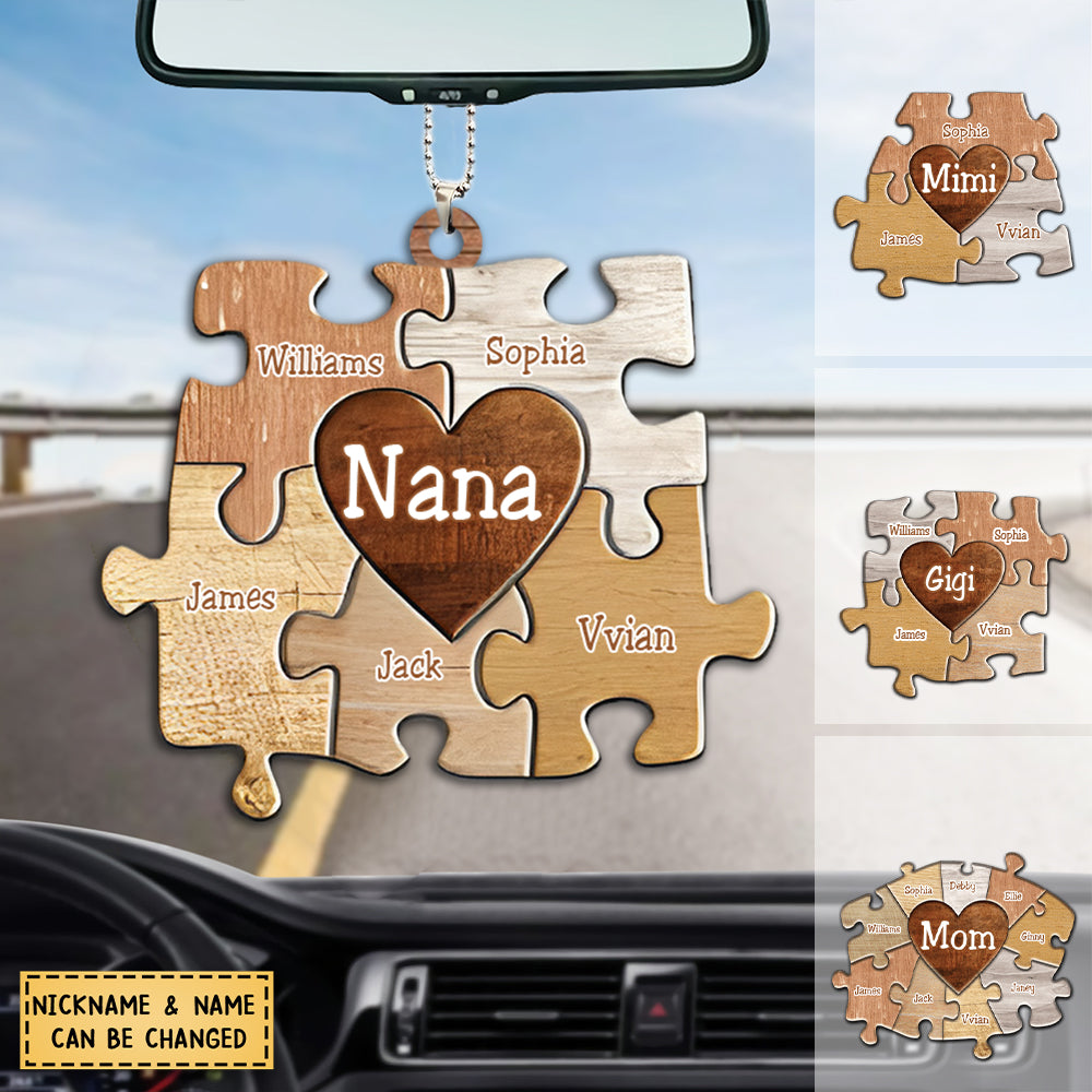 You Are The Piece That Holds Us Together Personalized Puzzle Ornament Gift For Mom