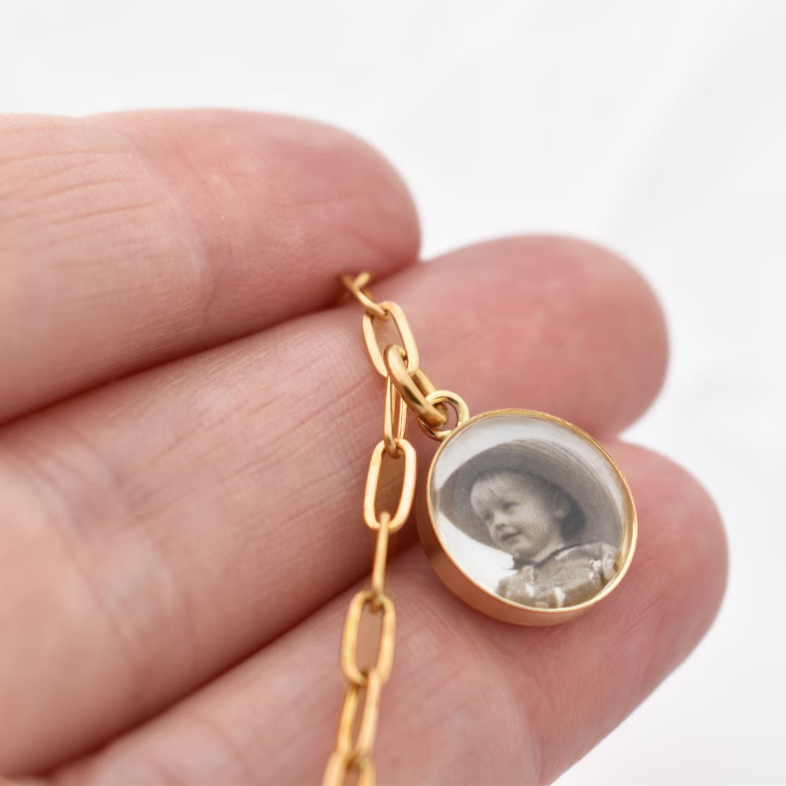Personalized Photo Charm Bracelet Gift For Pet Lover, Family Members