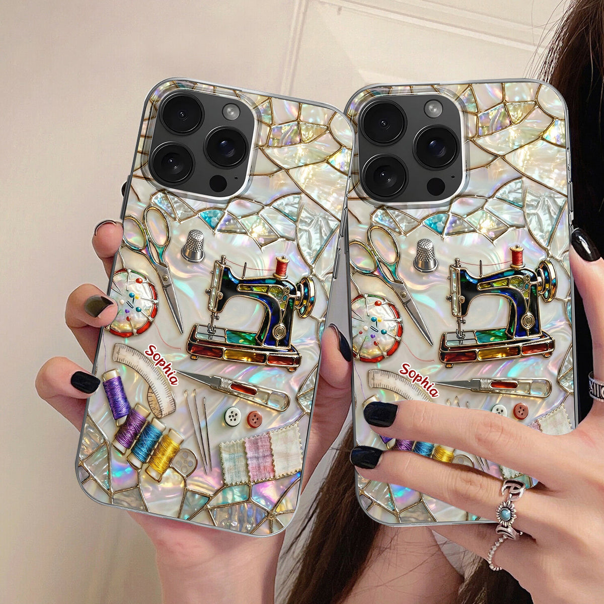 Celebrate Your Creativity Personalized Clear Phone Case, Gift For Craft Enthusiasts