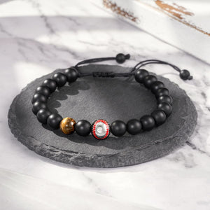 Soccer Football Basketball Baseball Tiger Eye Stone Bracelet Gifts for Sports Lover