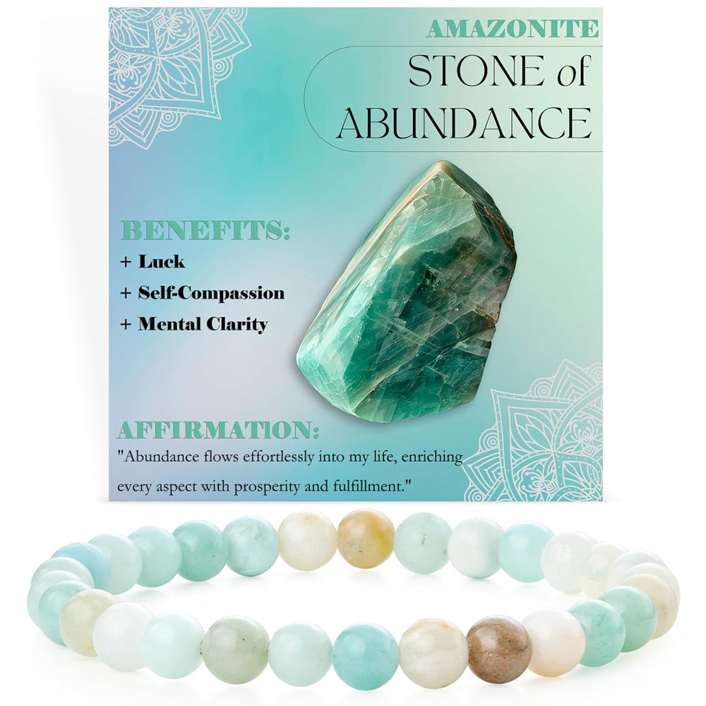 Energy & Love • Natural Stone Elastic Rope Bracelet