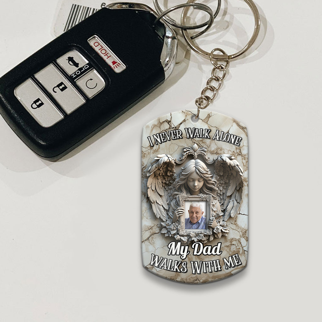 Angel Wings - Personalized Memorial Stainless Steel Keychain
