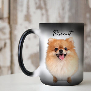 Custom Photo Personalized Color Changing Mug Gift For Pet Lovers,Family