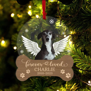 Personalized Christmas Memorial Acrylic Ornament Gift For Pet Lover