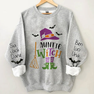 Grandma Witch Halloween Personalized  Sweatshirt