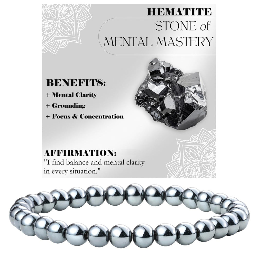 Energy & Love • Natural Stone Elastic Rope Bracelet