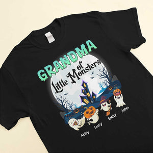 Halloween Grandma Mom Of Little Monster Kids Personalized Shirt