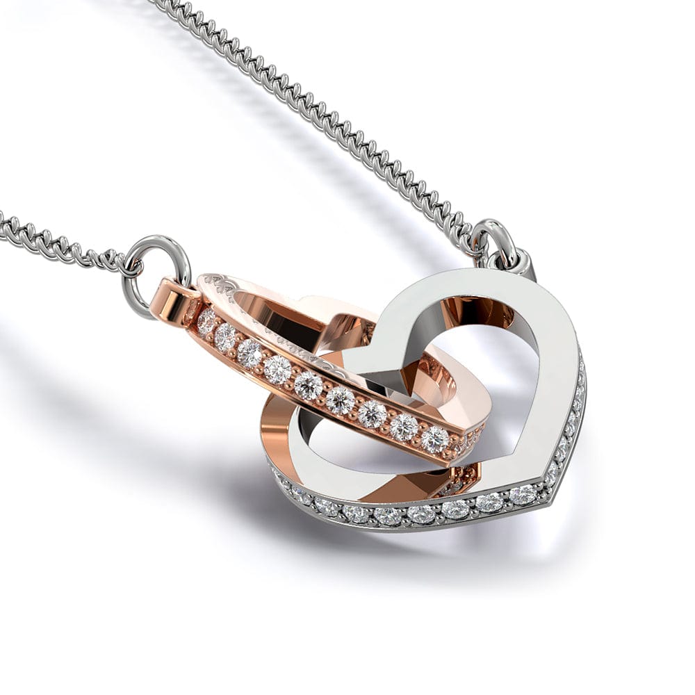 To My Beautiful Granddaughter - Intertwined Hearts Keepsake Necklace