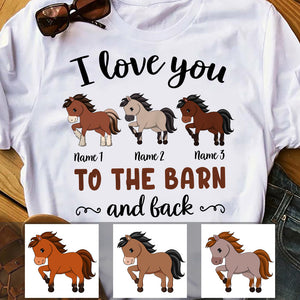 Personalized Horse To The Barn T-Shirt
