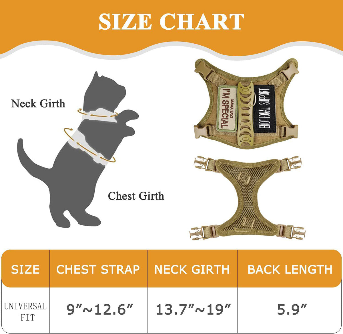 Personalized Pet Harness Vest Training Harness