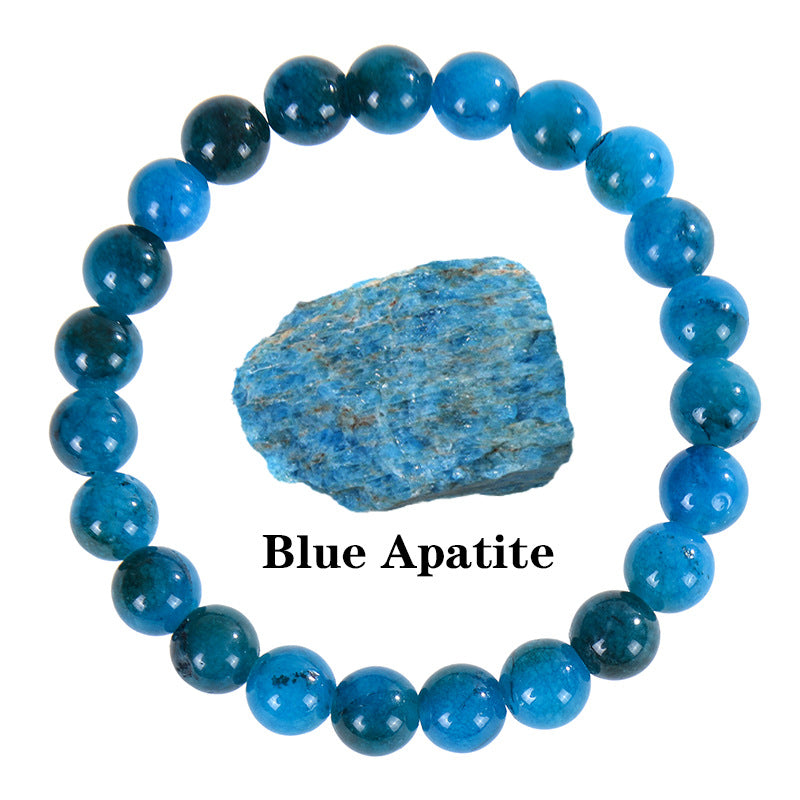 Natural Stone Agate Crystal Beaded Bracelet, Tiger Eye Stone Bracelet
