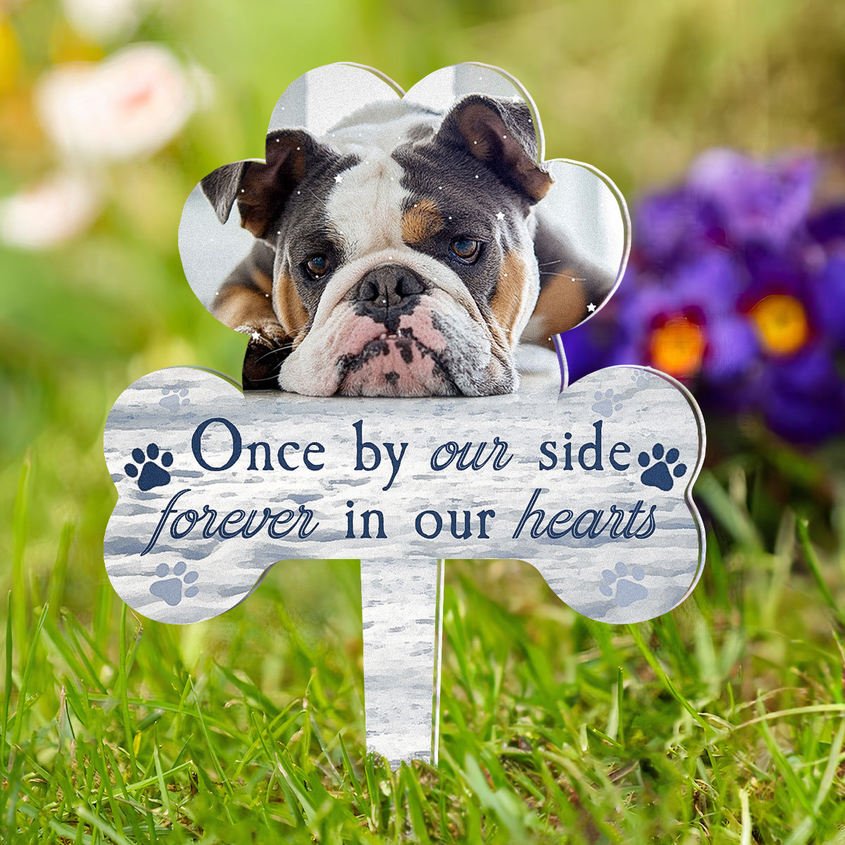 Personalized Memorial Pet Photo Garden Stake