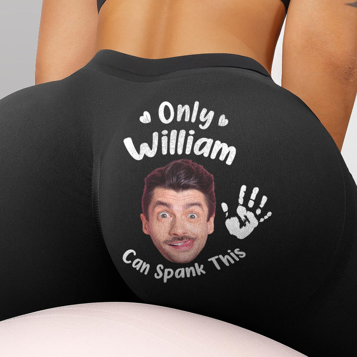 Only My Husband/ BF Can Spank This A$$ - Personalized Leggings