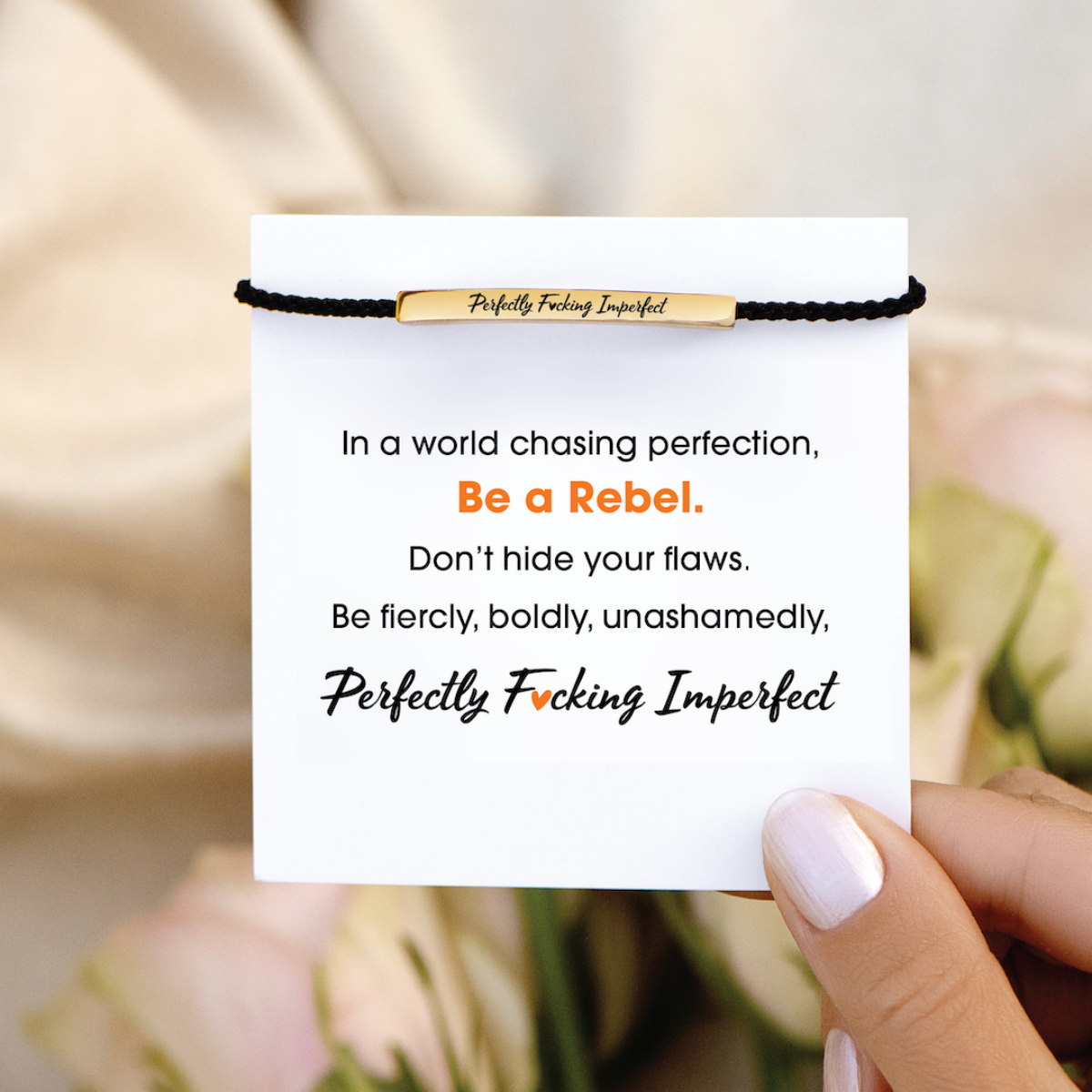 Personalized Motivational Tube Brecelet Love Yourself First - Gift For Family, Friend