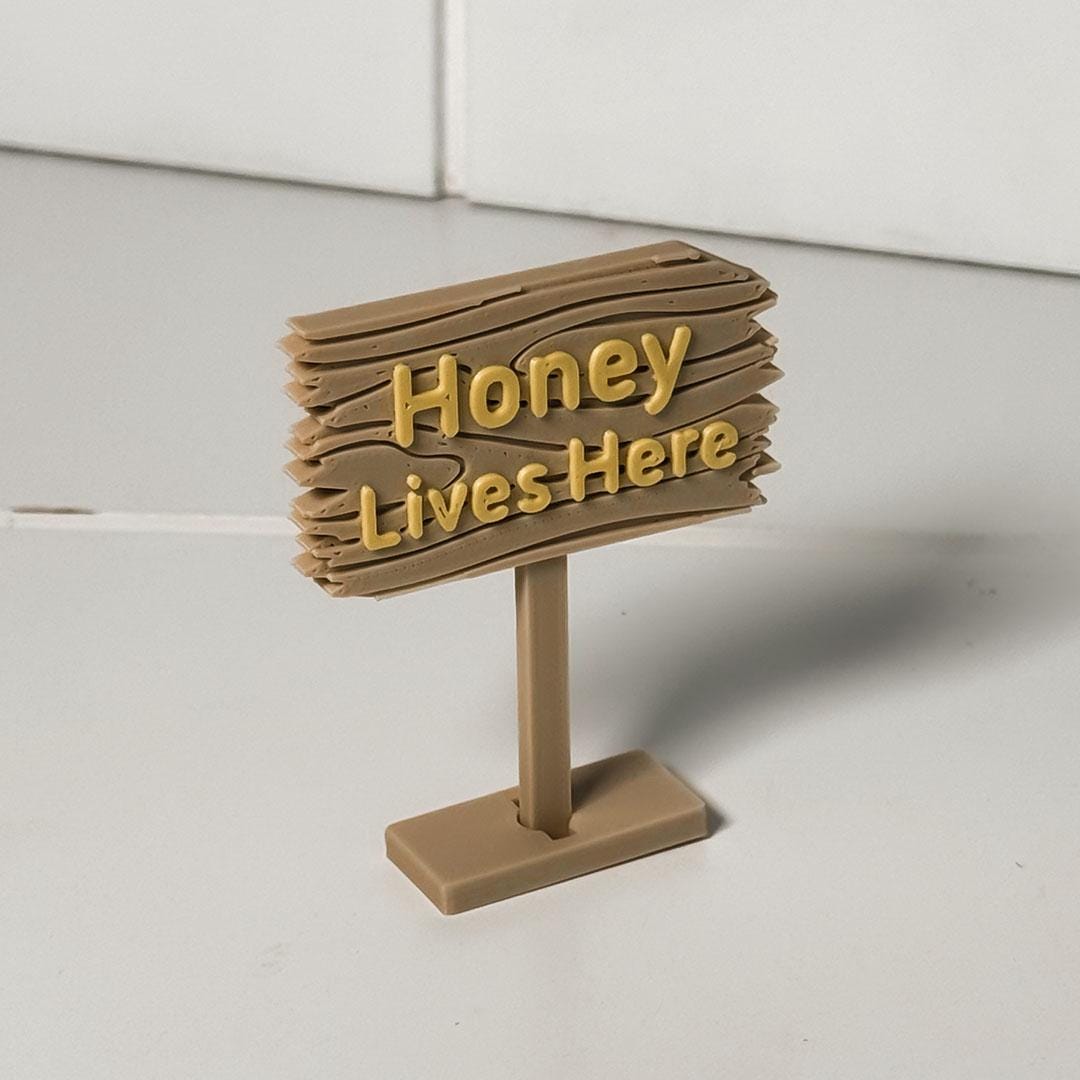 Personalized Plastic Forest Sign for Fishtanks, Aquariums