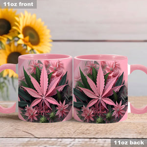 Pink Stoner Chick - Personalized Pink Mug