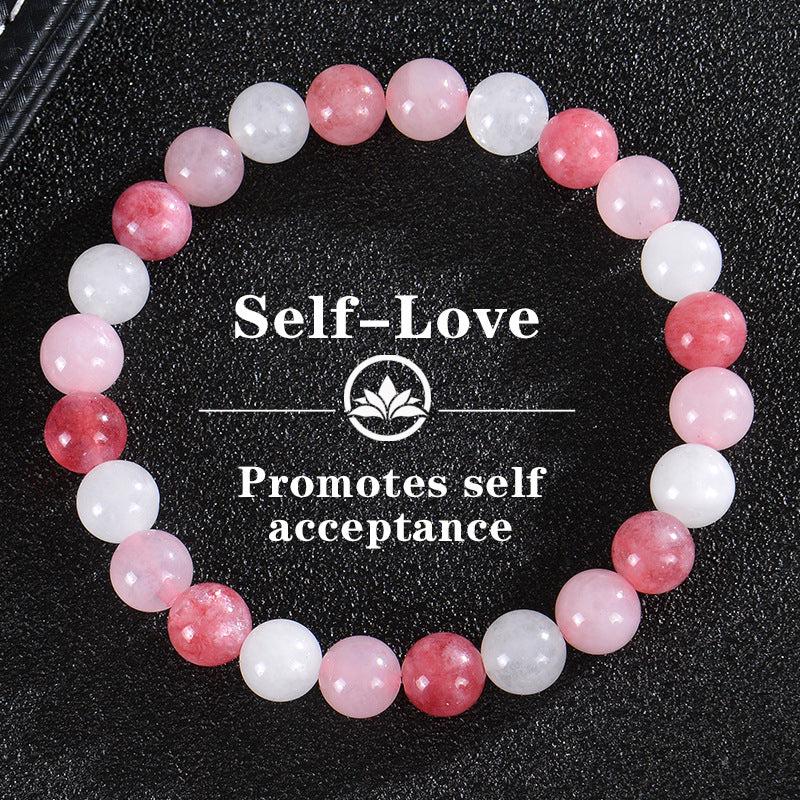 Seven Colored Stone, Tiger Eye Stone Bracelet - 7 Chakras Card Bracelet